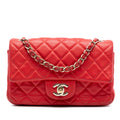 Mini Rectangular Classic Lambskin Single Flap