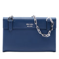 Saffiano Cuir Twist Lock Chain Flap