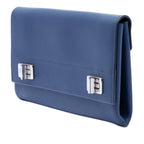 Saffiano Cuir Twist Lock Chain Flap