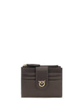 Pinko Logo-Embossed Leather Wallet — Brown