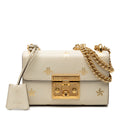 Small Leather Bee Star Padlock Crossbody
