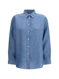 Rohe Linen Shirt — Blue