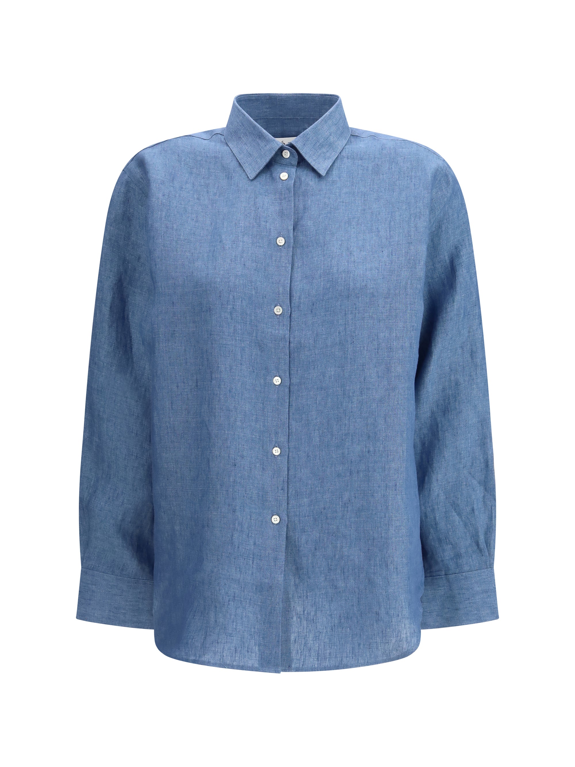 Rohe Linen Shirt — Blue