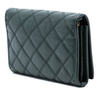 Quilted Lambskin Diamond Becky Chain Wallet
