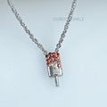 Red Ruby Popsicle Pendant For Kids