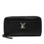 Leather Lockme Zippy Wallet