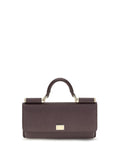Dolce & Gabbana Micro Sicily Shoulder Bag — Brown
