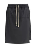 Moncler + Rick Owens Kilt-Style Nylon Bermuda — Black