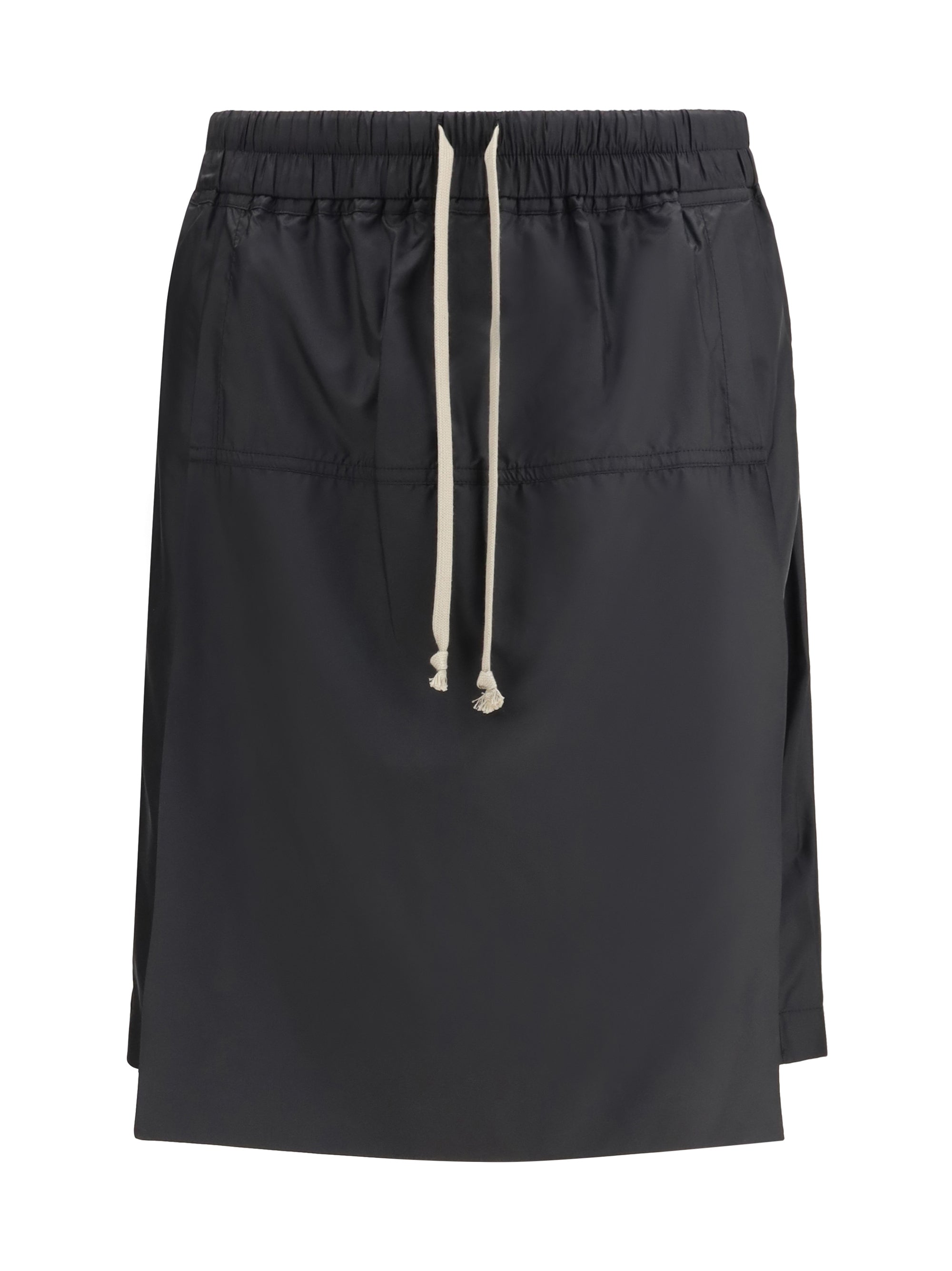 Moncler + Rick Owens Kilt-Style Nylon Bermuda — Black