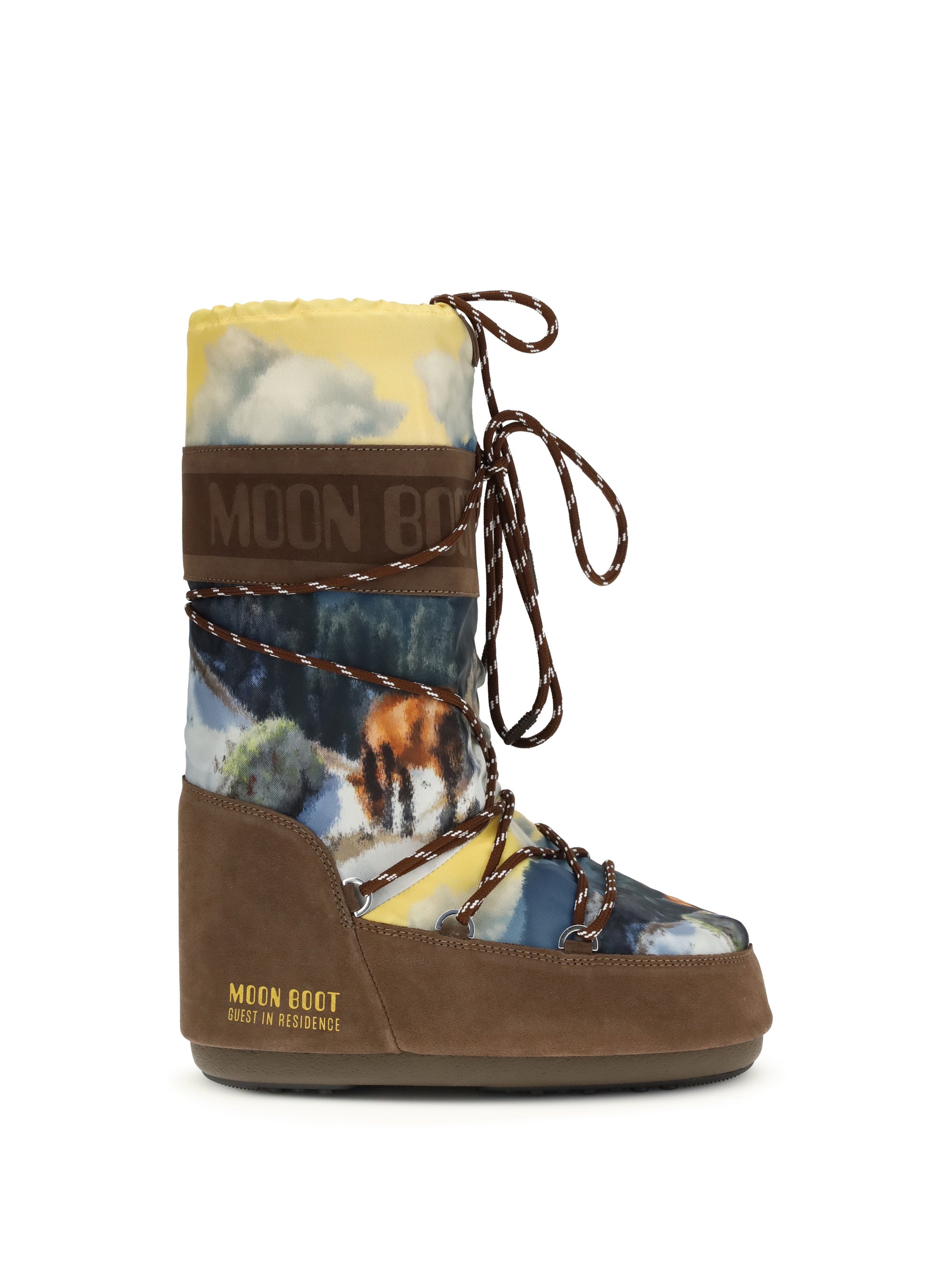 Moon Boot Guest In Residence Print Boot — Brown