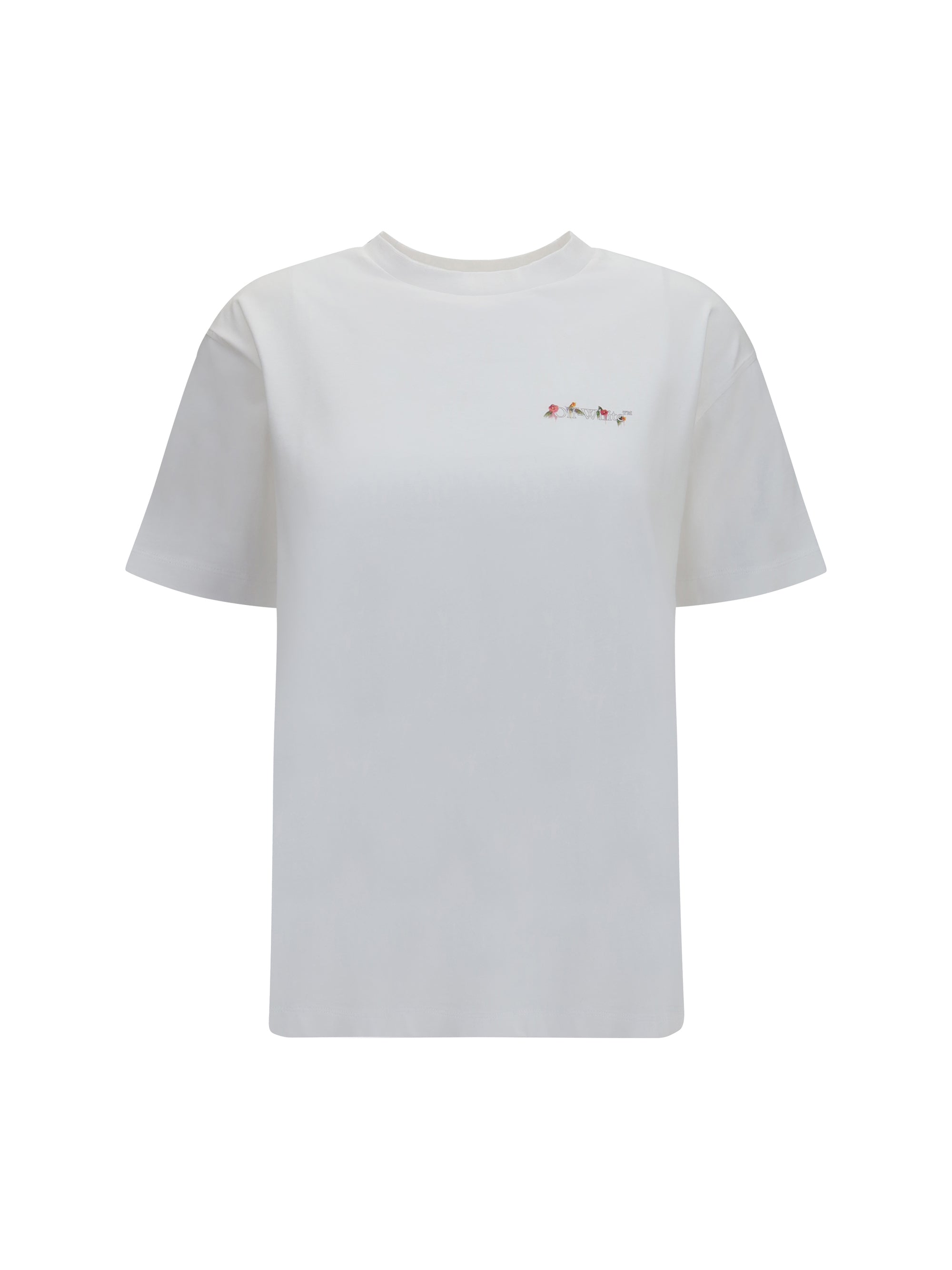 Camiseta Off-White Arrow Flower — Blanca