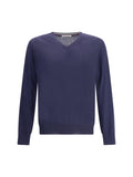 Brunello Cucinelli Ultrafine Virgin Wool Sweater — Navy