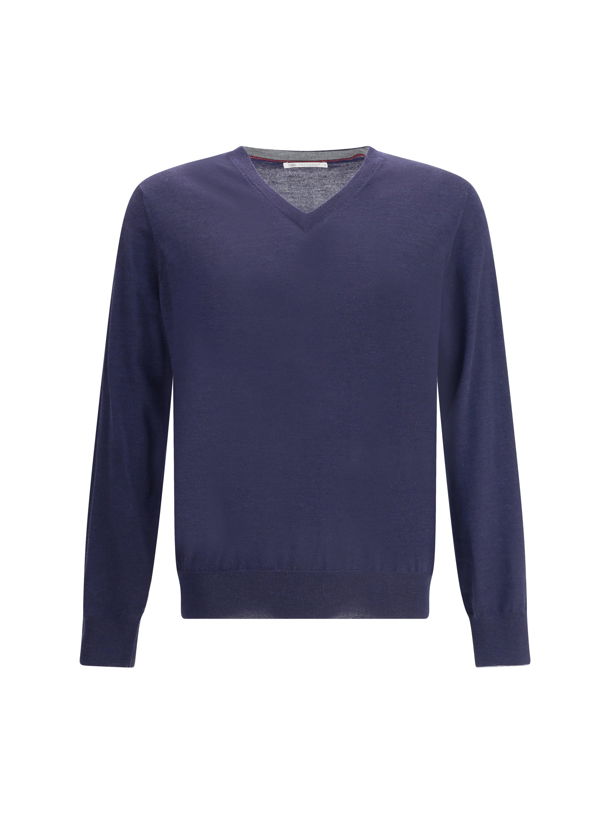 Brunello Cucinelli Ultrafine Virgin Wool Sweater — Navy