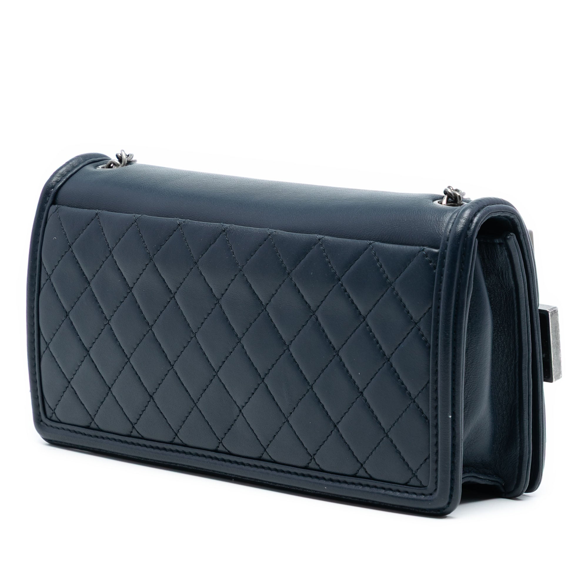 Lambskin and Acrylic Boy Brick Horizontal Flap