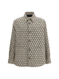 Valentino Toute La V Shirt — Beige