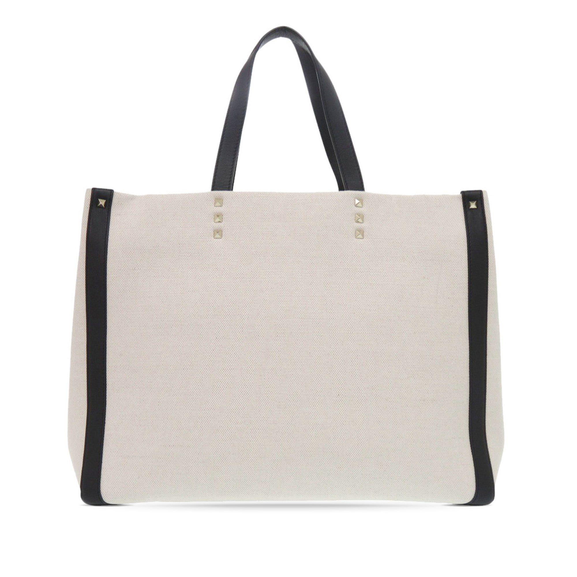 Medium Canvas Rockstud VLTN Tote
