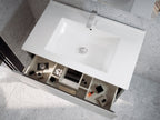 BATHME MADISON TOP Conjunto Completo Mueble 3 Cajones Cemento