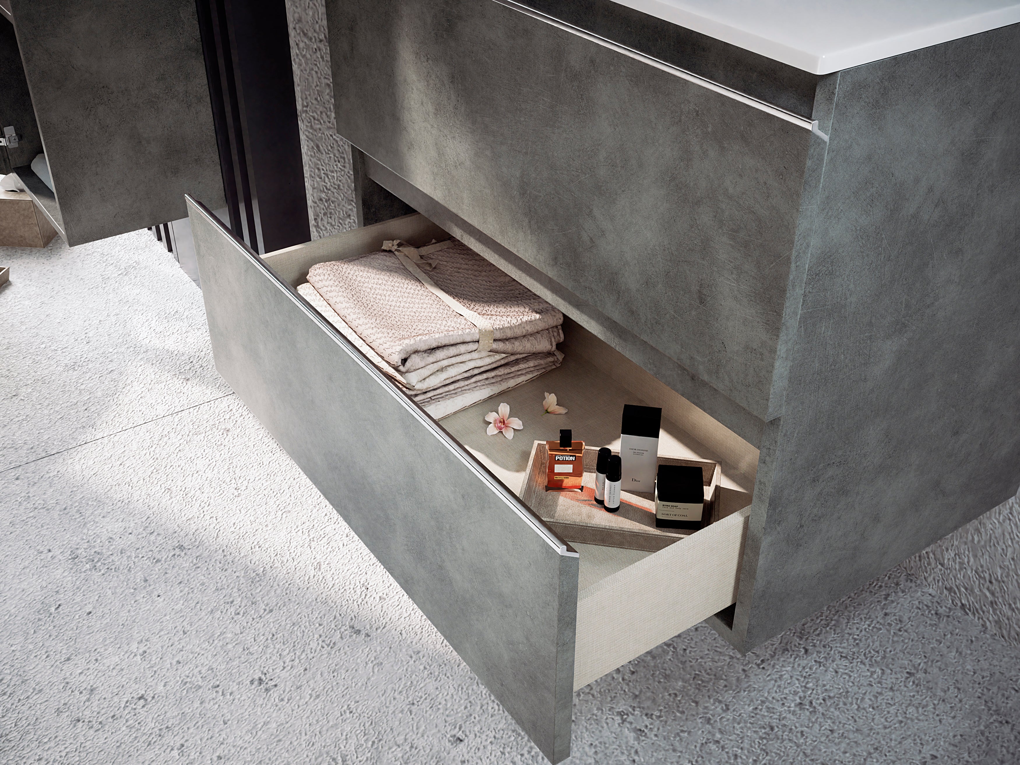 BATHME MADISON TOP Mueble de Baño con Lavabo Cemento