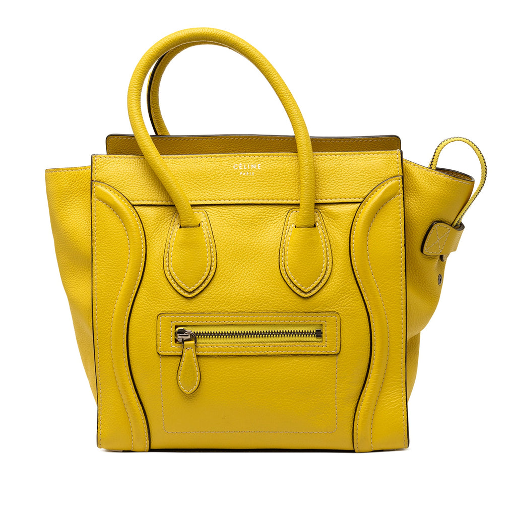 Micro Drummed Calfskin Luggage Tote