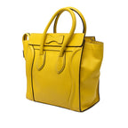 Micro Drummed Calfskin Luggage Tote