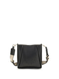 Stella McCartney Cut-Out Logo Shoulder Bag — Black