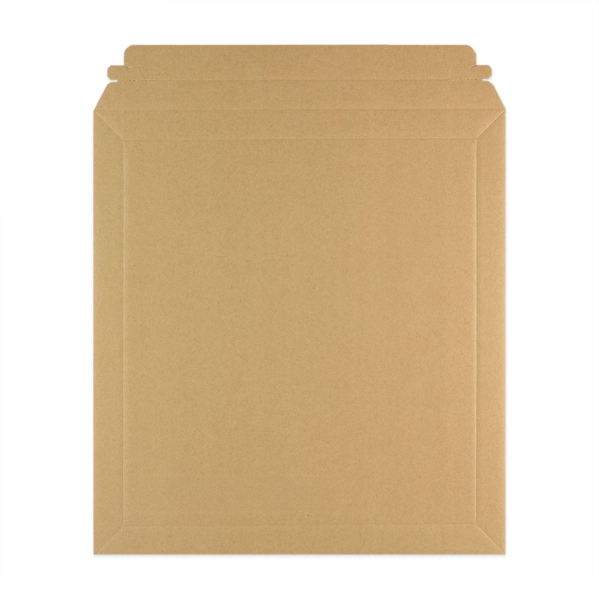 Manila Brown Peel & Seal Rigid Board Mailers Envelope (370 x 340mm)