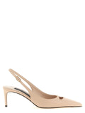 Dolce & Gabbana Lollo Slingback Heel — Beige