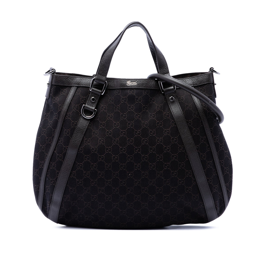 GG Denim Abbey D Ring Satchel