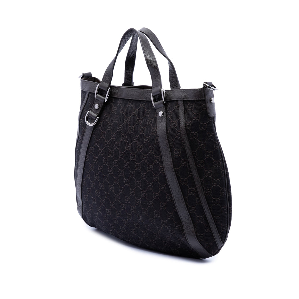 GG Denim Abbey D Ring Satchel