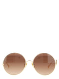 Chloé 56 Sunglasses — Gold