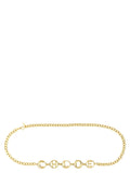 Chloé Script Belt — Gold