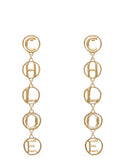 Chloé Script Earrings — Gold