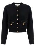 Chloé Horse Medal Cardigan — Black