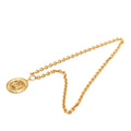 Gold Plated 31 Rue Cambon Coin Pendant  Necklace