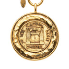 Gold Plated 31 Rue Cambon Coin Pendant  Necklace