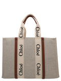 Chloé Woody Tote Bag — Cream