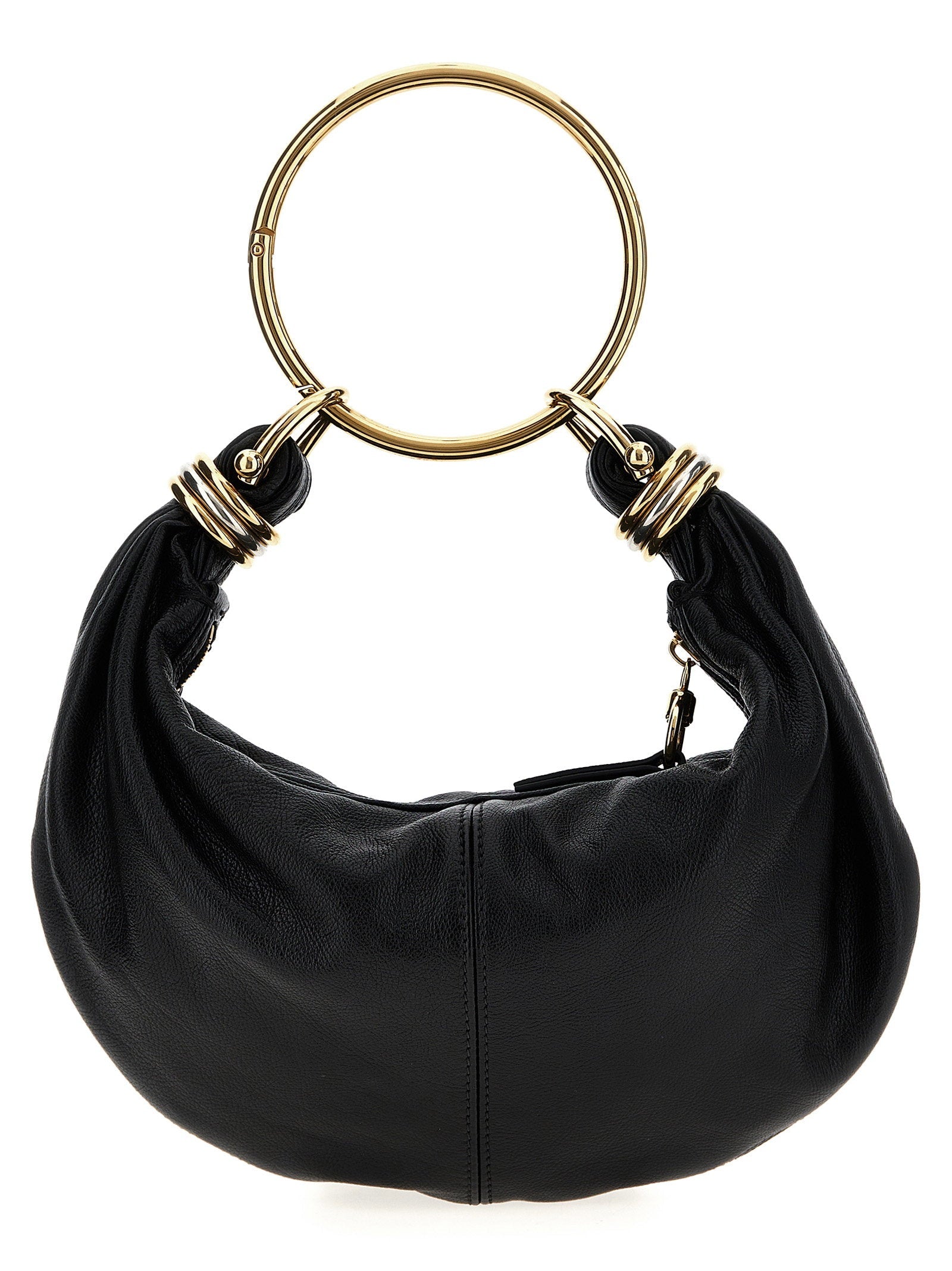 Chloé Bracelet Hobo Piccola Top Handle Bag — Black