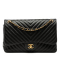 Jumbo Classic Chevron Lambskin Double Flap