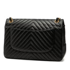 Jumbo Classic Chevron Lambskin Double Flap