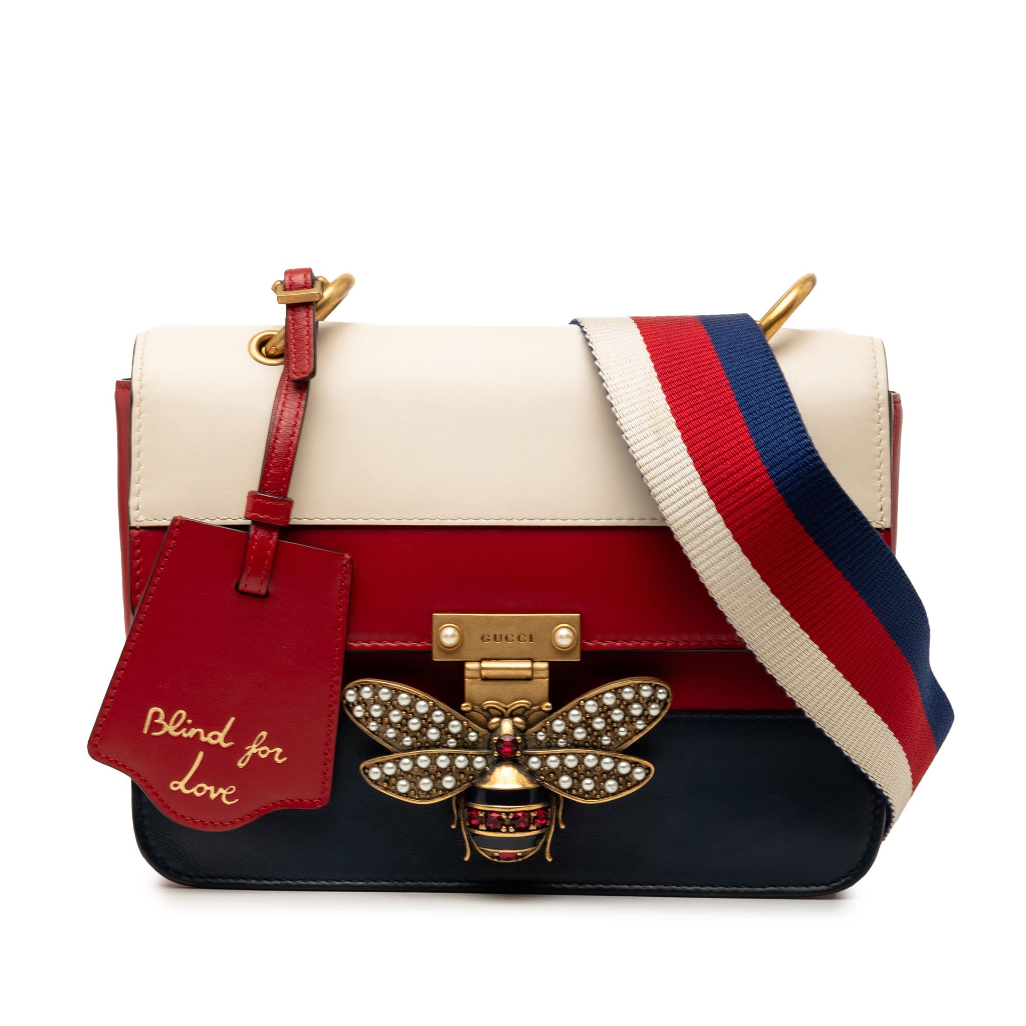 Medium Calfskin Queen Margaret Flap Shoulder Bag