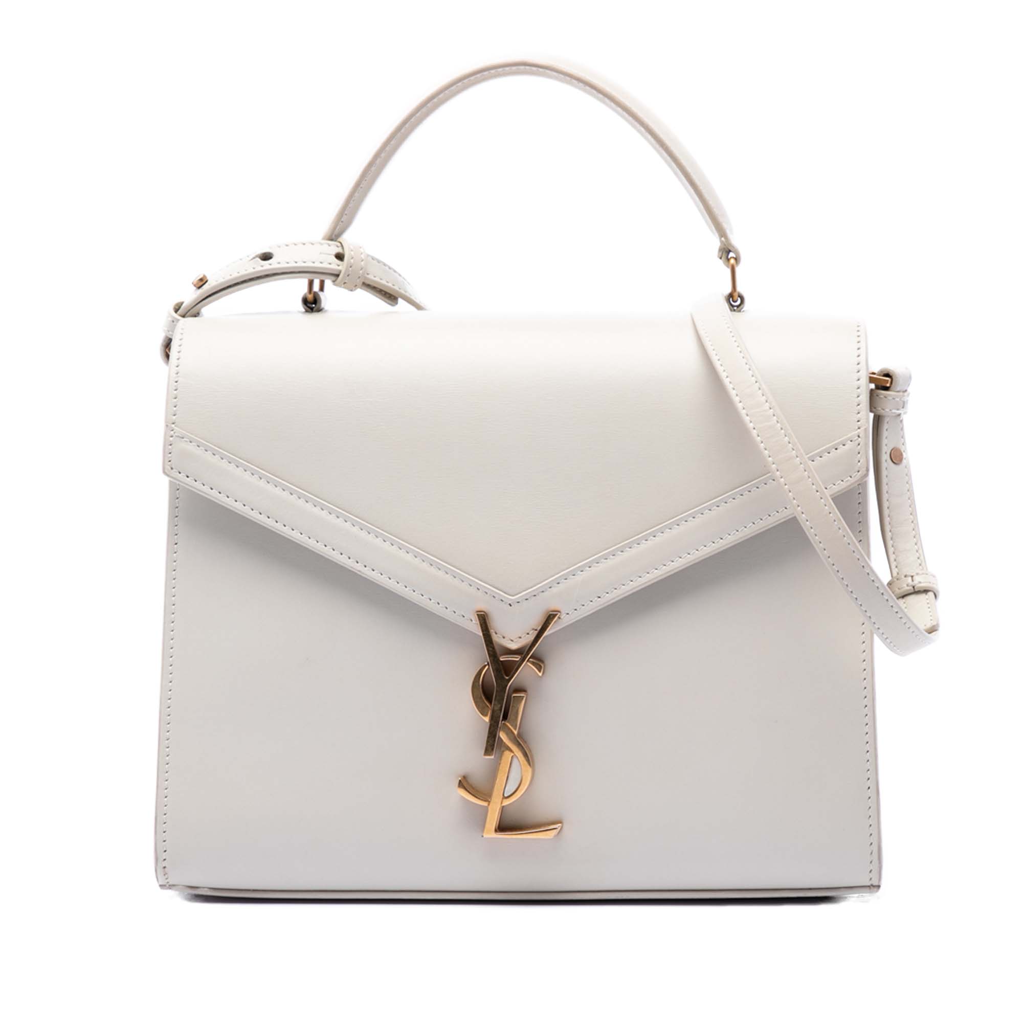 Medium Smooth Calfskin Classic Monogram Cassandra Top Handle Bag