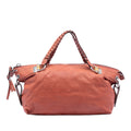 Medium Leather Bamboo Bar Tote
