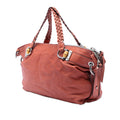 Medium Leather Bamboo Bar Tote