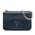 Saffiano and City Calf Chain Crossbody