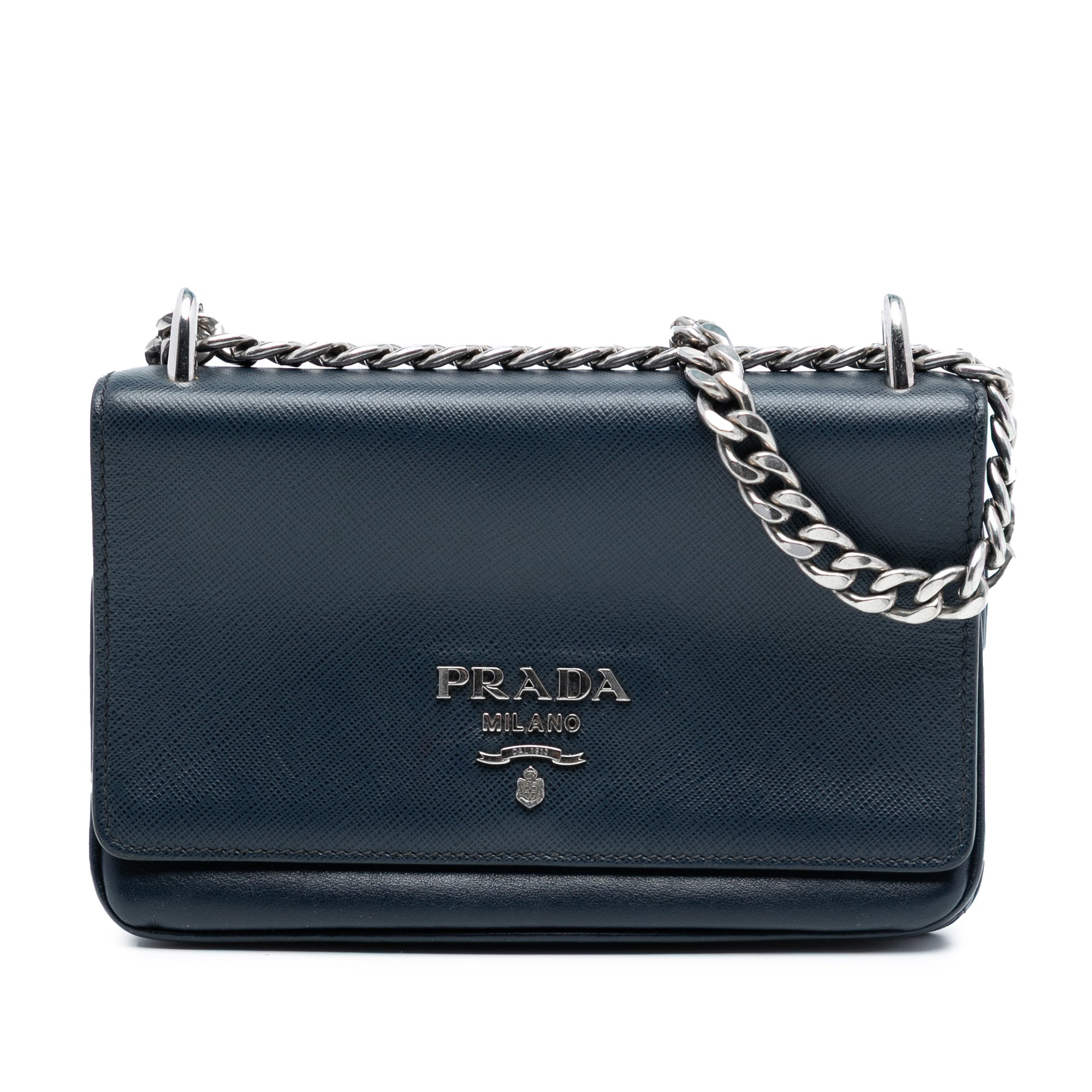 Saffiano and City Calf Chain Crossbody