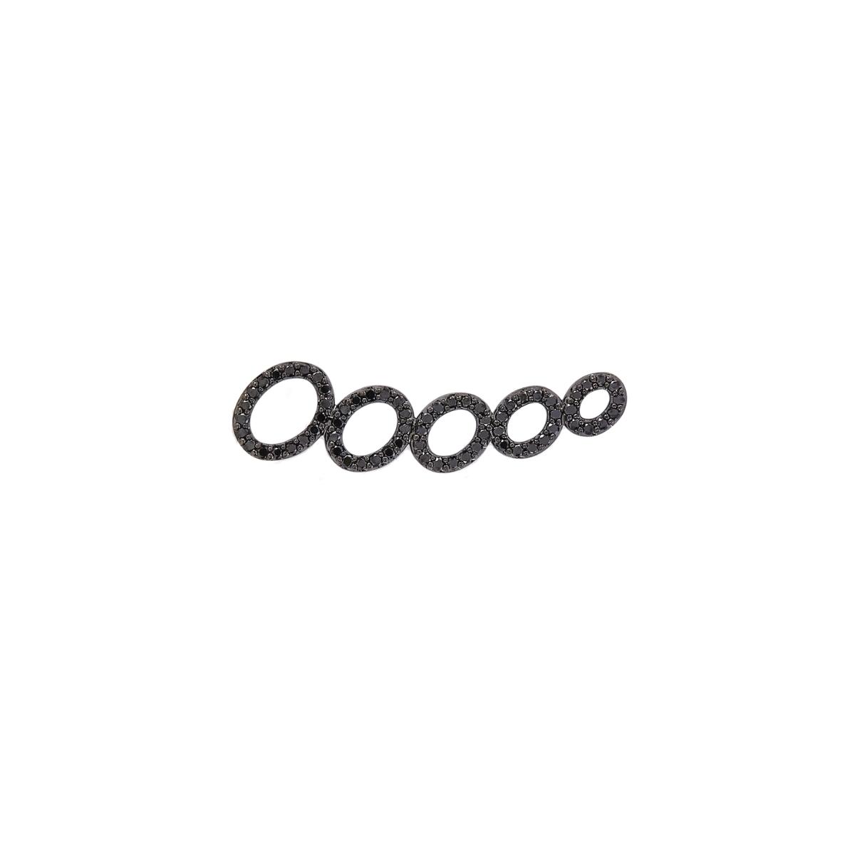 CLOUD Black Diamond Ear Cuff Single By ALINKA Fine Jewellery