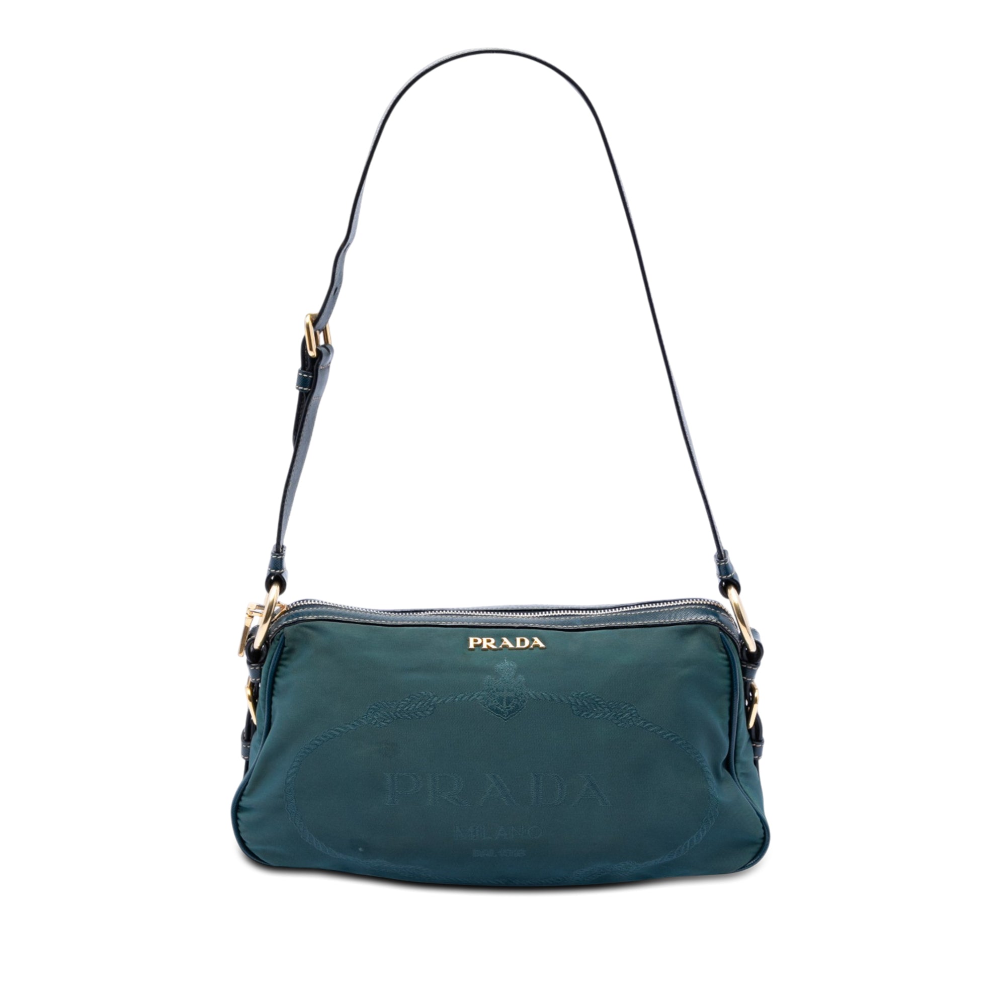 Tessuto Canapa Logo Shoulder Bag