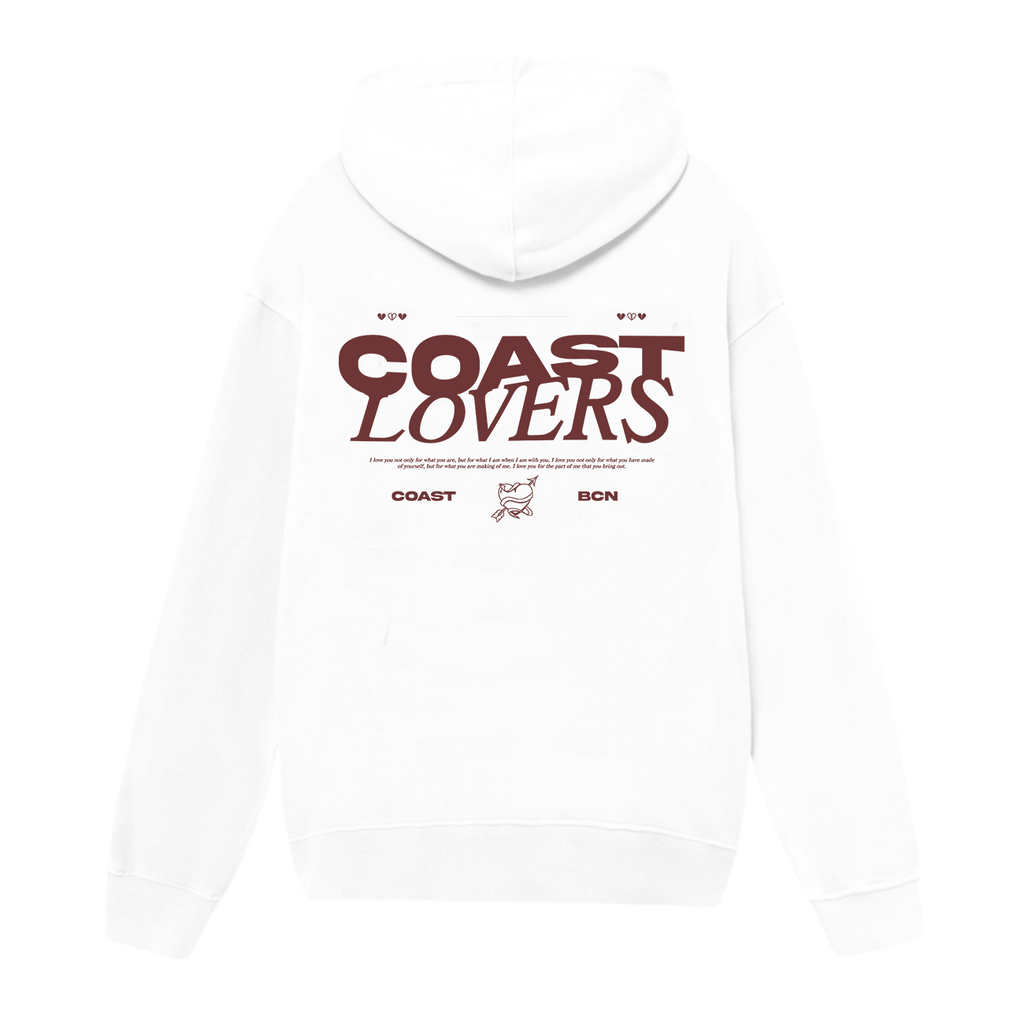 White Coast Lovers Hoodie