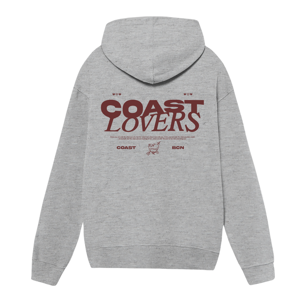 Gray Coast Lovers Hoodie