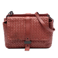 Nappa Intrecciato Double Sided Flap Messenger Bag